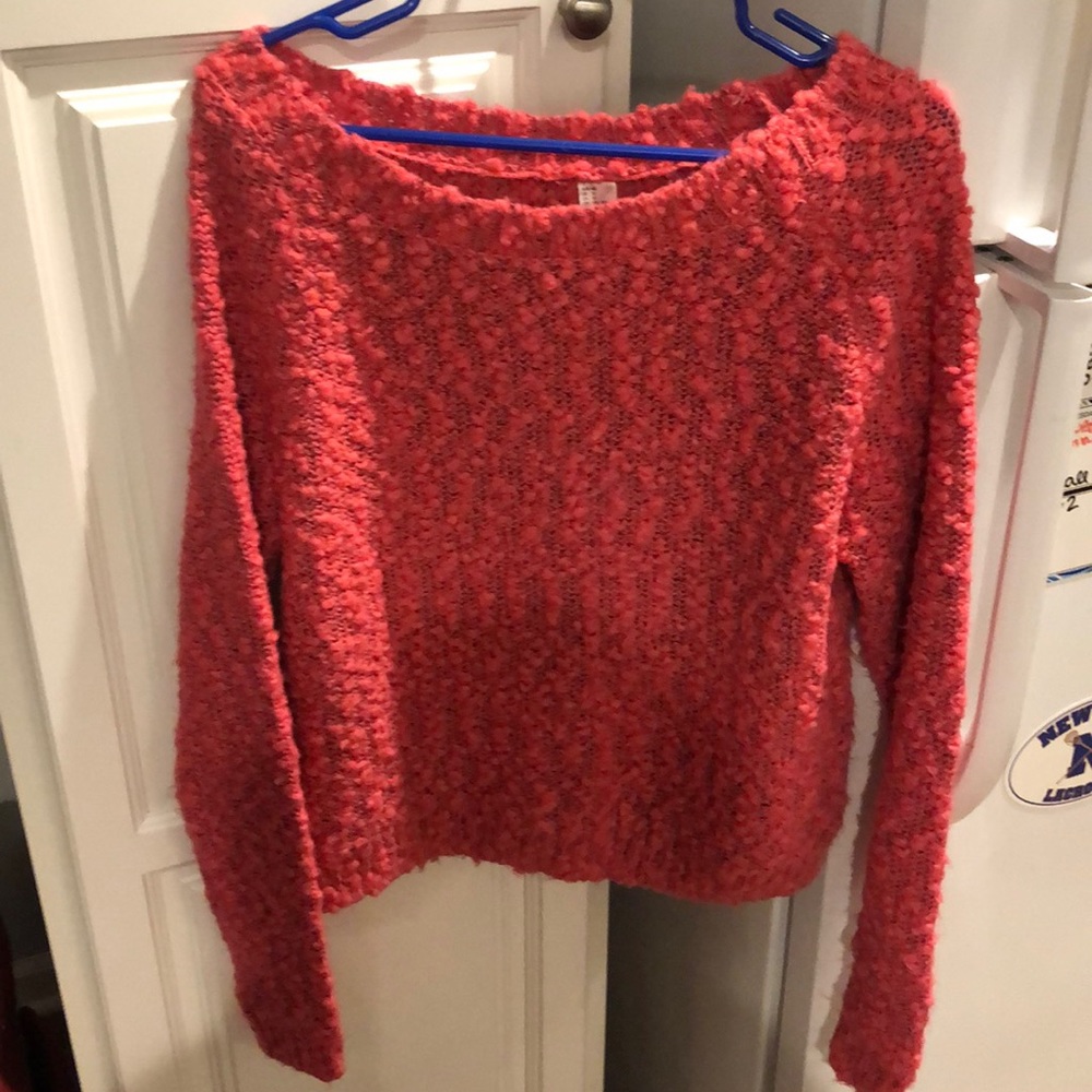 Wide neck sweater